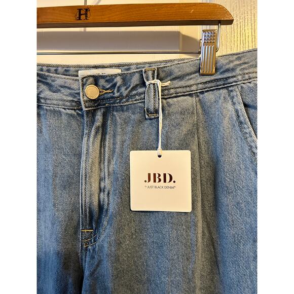 Just Black Denim Jeans Size 31 Wide Leg - Picture 2 of 8